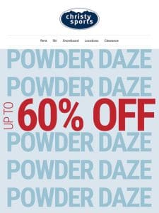 Our Best Ski & Snowboard Powder Daze Deals