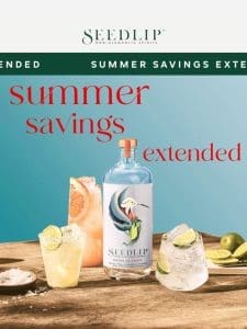 Our Summer Send Off Sale， extended