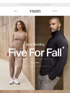 Our Top 5 Favorites For Fall