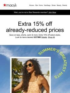 PSA: an extra 15% off already-reduced prices ends tonight