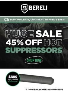 ?? PSSST…Suppressors Starting at $365 Delivered?