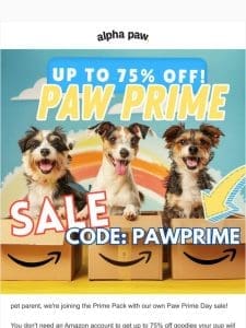 ?? Paw Prime Sale! (No Amazon needed)