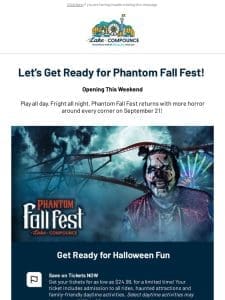 Phantom Fall Fest Opens Saturday   Know Before You Go