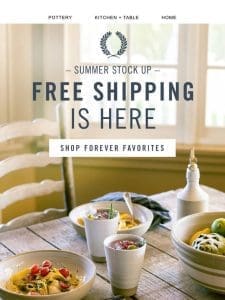 Pick Your Piece: It’s All Free (Shipping)!