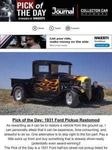 Pick of the Day: 1931 Ford Pickup Restomod