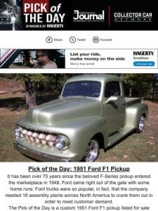 Pick of the Day: 1951 Ford F1 Pickup