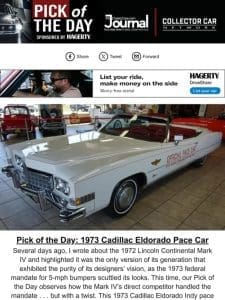 Pick of the Day: 1973 Cadillac Eldorado Pace Car