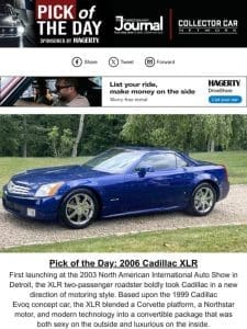 Pick of the Day: 2006 Cadillac XLR