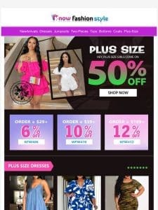 Plus size Sale | Enjoy Max 50% OFF Sitewide??