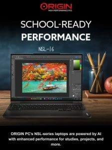 Prep for school with an AI-powered studio laptop