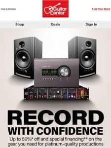 Press record and save up to 50%