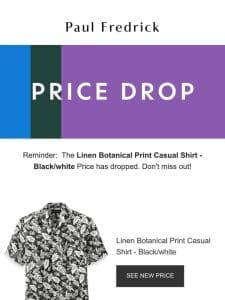 Price Drop Alert – We dropped the price on items just for you!