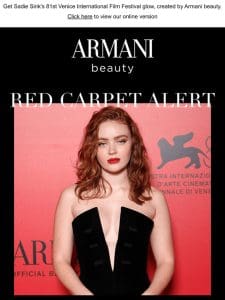 RED CARPET ALERT: Decoding Sadie Sink’s Armani beauty look