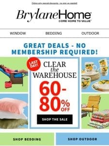 RE:**no membership required for these deals**