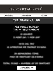 Ramp up your pre-season training ??