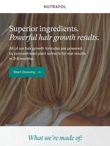 Recipe for hair growth.