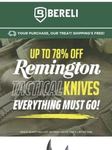 Remington Knives ?? Up To 78% Off Sale