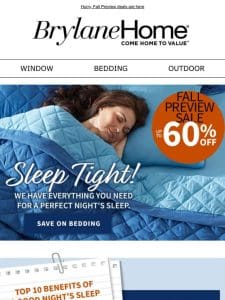 ?? Rest in Comfort: Fall Bedding Sale Up to 60% Off