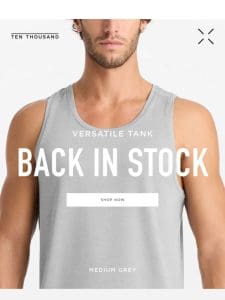 Restocked / Updated Versatile Tank