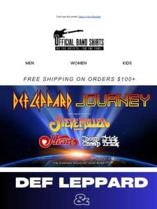 Rock of Ages Tees ? Def Leppard & Journey On Tour!