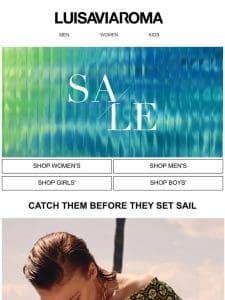 SET SAIL: UP TO 80% OFF BEACHWEAR