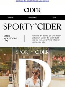 SPORTY BY CIDER