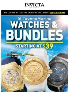 STARTING AT $39❗️⌚TECHNOMARINE Watches & Bundles