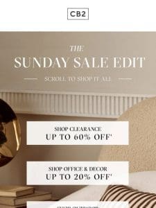 SUNDAY SALE EDIT