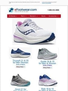 Saucony Markdowns! – Triumph/Omni/Guide & Ride!