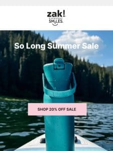 Save 20%   So Long Summer