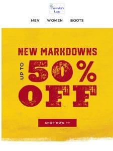 Save Up to 50% Off