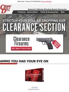 Save on Clearance Firearms & Hand Selected Gear Just for You!