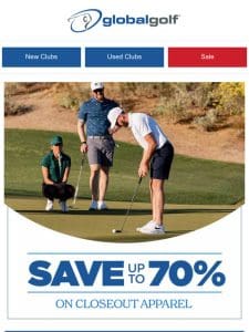 Save on Golf Apparel & Shoes and Swing in Style