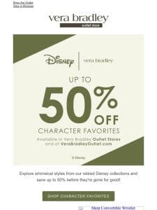 Save up to 50% on Disney styles!