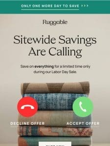 Savings are calling ☎️