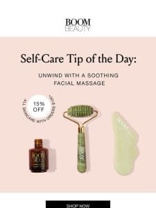 Self-care tip of the day: facial massage