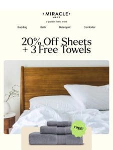 Self-cleaning and 20% off