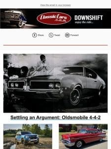 Settling an Argument: Oldsmobile 4-4-2