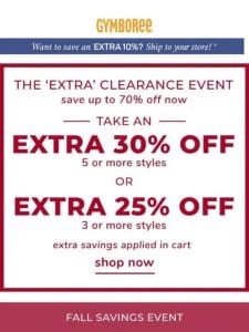 Shop & SAVE before this ENDS!