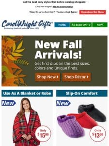 Sneak Peek – New Fall Arrivals