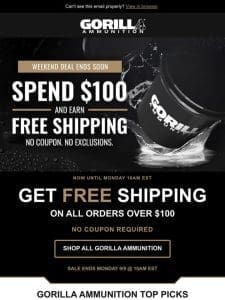 Splash into Savings: Spend $100， Ship for FREE!