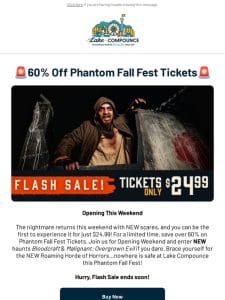 Spooktacular Deal   $24.99 Tickets