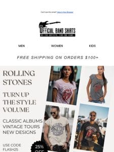 Start You Up – Rolling Stones Tees That Ignite the Fire ??