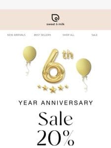 Starts NOW: Anniversary Sale!