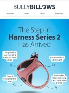 Step In Harness Series 2 Has Arrived! ?