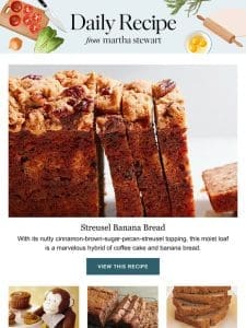 Streusel Banana Bread