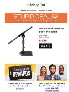 Stupid Deal of the Day now available!