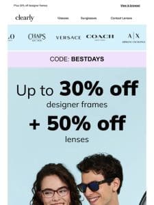 Subscribers only! 50% off lenses ends soon