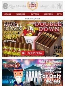 Summer Festival Of Savings On Alec Bradley， Buffalo Trace & Much More!!??