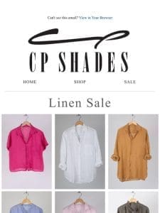 Summer Sale – Linen Tops